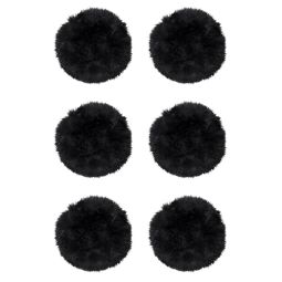 6-pack Fårskinnssits rund Gently 34cm svart Kampanj