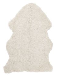 Skinnwille korthårigt fårskinn Curly beige/moonlight 95cm