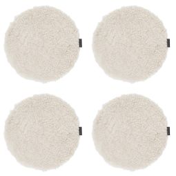 4-pack Fårskinnssits rund Curly beige/moonlight 34cm Kampanj