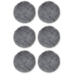 6-pack Fårskinnssits rund Curly gotlandsgrå 34cm Kampanj