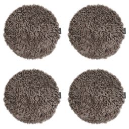 4-pack Fårskinnssits rund Curly sahara 34cm Kampanj