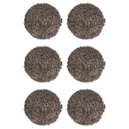 6-pack Fårskinnssits rund Curly sahara 34cm Kampanj