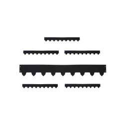 6-pack Gräskantlist XL svart byggbar 119cm