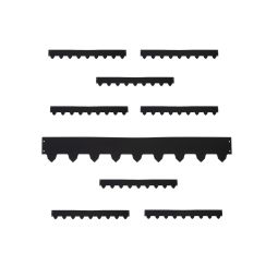 9-pack Gräskantlist svart byggbar 119cm