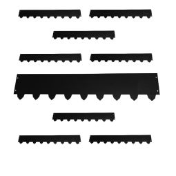 9-pack Gräskantlist XL svart byggbar 119cm