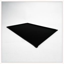 Bricka i lackad rostfri plåt, svart 30x40cm