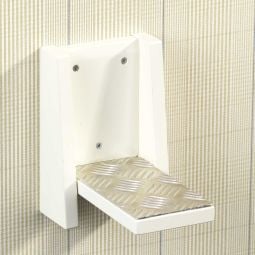 Oscar fotstöd fällbar vit 15x22cm