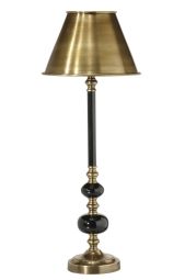 Bordslampa Abbey 58 cm svart/mässing