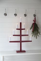 Tripp 7L träljusstake, röd