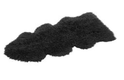 Fårskinnsfäll Maori Longo Black Skandilock