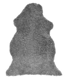 Skinnwille korthårigt fårskinn Curly gotlandsgrå 95cm