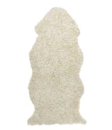 Skinnwille korthårigt fårskinn Curly beige/moonlight 135cm