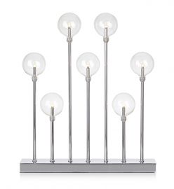 Junior metalljustake med glasbollar 50cm