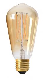 PR Home LED-lampa filament E27 Edison Gold 6cm 2,5W Dimbar