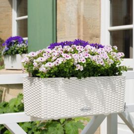 Självvattnande Blomlåda Balconera Cottage 50cm vit