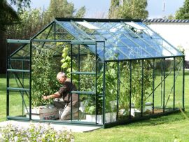 Växthus Vitavia Uranus grön/glas 4,5x2,6m / 11,5m²
