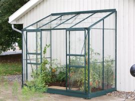 Växthus Vitavia Ida grön/glas 2,6x1,3m / 3,3m²