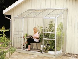 Växthus Vitavia Ida alu/glas 2,6x1,3m / 3,3m²