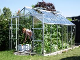 Växthus Vitavia Uranus alu/glas 3,8x2,6m / 9,9m²